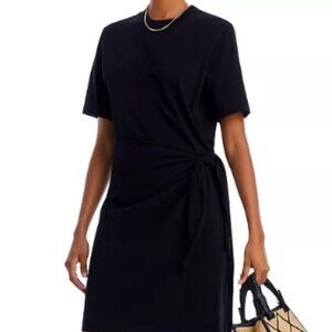 Vince Cotton Side Tie Lined Shirt Dress Size Large